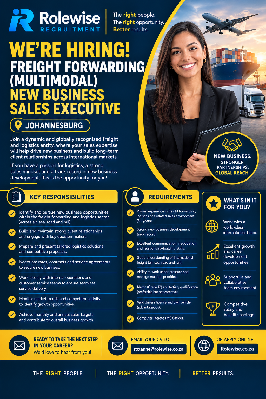 Business Development Manager - Freight and Logistics